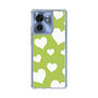 スリムプロテクションケース［ Dot Hearts - Green ］