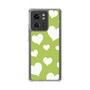 スリムプロテクションケース［ Dot Hearts - Green ］