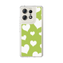 スリムプロテクションケース［ Dot Hearts - Green ］
