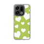 スリムプロテクションケース［ Dot Hearts - Green ］