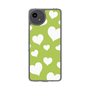 スリムプロテクションケース［ Dot Hearts - Green ］