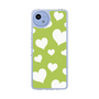 スリムプロテクションケース［ Dot Hearts - Green ］