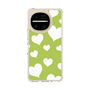 スリムプロテクションケース［ Dot Hearts - Green ］