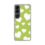 スリムプロテクションケース［ Dot Hearts - Green ］