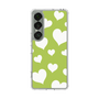 スリムプロテクションケース［ Dot Hearts - Green ］