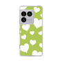 スリムプロテクションケース［ Dot Hearts - Green ］