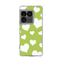 スリムプロテクションケース［ Dot Hearts - Green ］