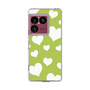 スリムプロテクションケース［ Dot Hearts - Green ］