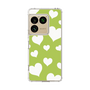 スリムプロテクションケース［ Dot Hearts - Green ］