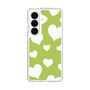 スリムプロテクションケース［ Dot Hearts - Green ］