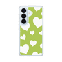 スリムプロテクションケース［ Dot Hearts - Green ］