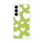 スリムプロテクションケース［ Dot Hearts - Green ］