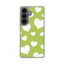 スリムプロテクションケース［ Dot Hearts - Green ］
