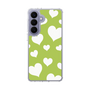 スリムプロテクションケース［ Dot Hearts - Green ］