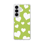 スリムプロテクションケース［ Dot Hearts - Green ］
