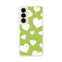スリムプロテクションケース［ Dot Hearts - Green ］