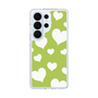 スリムプロテクションケース［ Dot Hearts - Green ］
