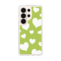 スリムプロテクションケース［ Dot Hearts - Green ］