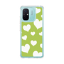 スリムプロテクションケース［ Dot Hearts - Green ］