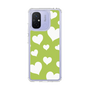 スリムプロテクションケース［ Dot Hearts - Green ］