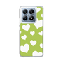 スリムプロテクションケース［ Dot Hearts - Green ］