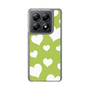 スリムプロテクションケース［ Dot Hearts - Green ］