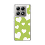 スリムプロテクションケース［ Dot Hearts - Green ］