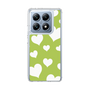 スリムプロテクションケース［ Dot Hearts - Green ］