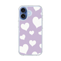 スリムプロテクションケース［ Dot Hearts - Purple ］