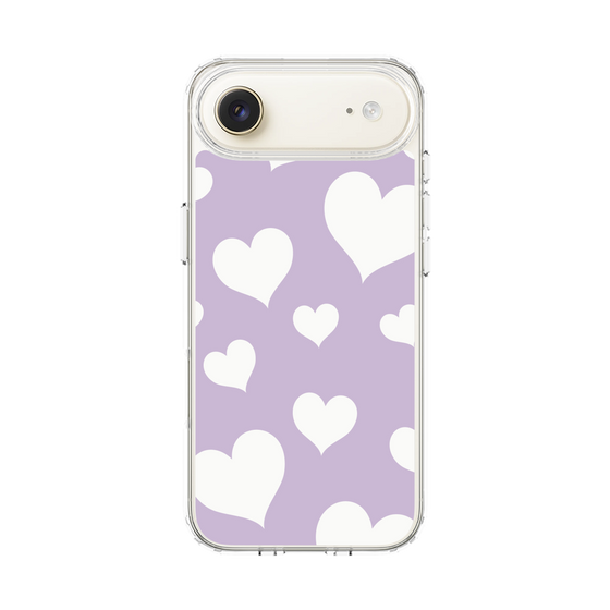 スリムプロテクションケース［ Dot Hearts - Purple ］