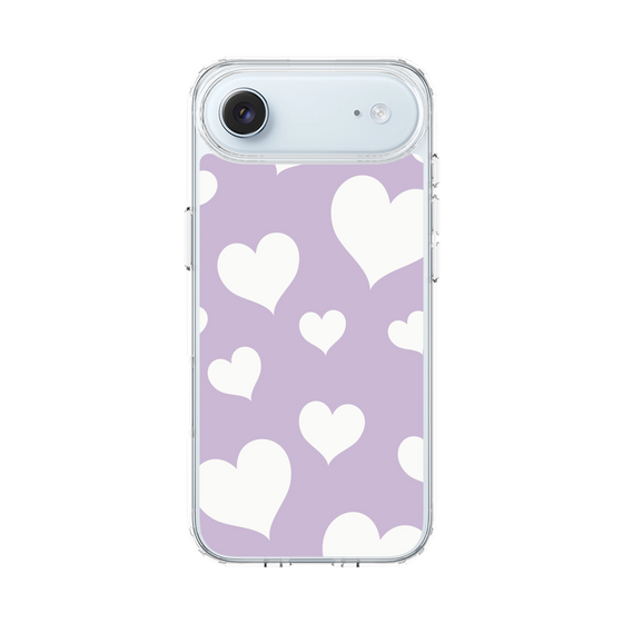 スリムプロテクションケース［ Dot Hearts - Purple ］