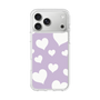 スリムプロテクションケース［ Dot Hearts - Purple ］