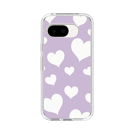 スリムプロテクションケース［ Dot Hearts - Purple ］