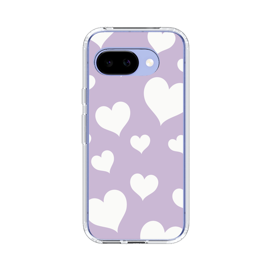 スリムプロテクションケース［ Dot Hearts - Purple ］