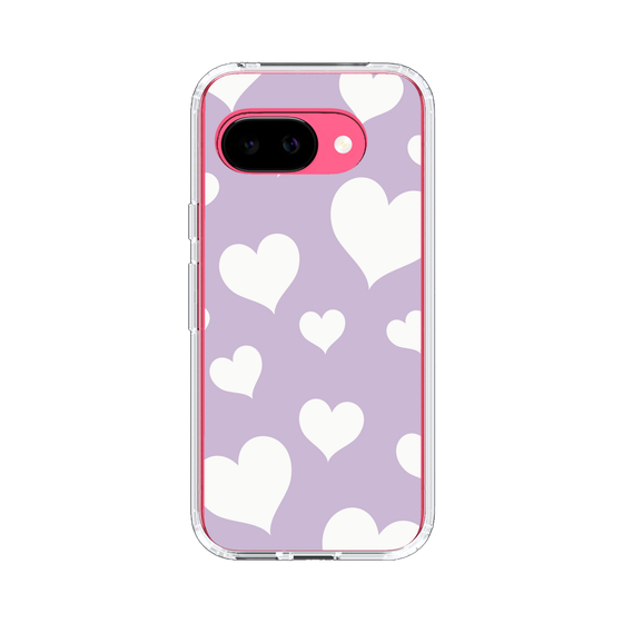 スリムプロテクションケース［ Dot Hearts - Purple ］