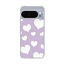 スリムプロテクションケース［ Dot Hearts - Purple ］