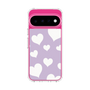スリムプロテクションケース［ Dot Hearts - Purple ］