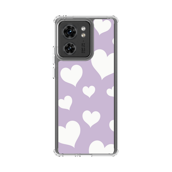 スリムプロテクションケース［ Dot Hearts - Purple ］