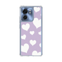 スリムプロテクションケース［ Dot Hearts - Purple ］