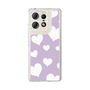 スリムプロテクションケース［ Dot Hearts - Purple ］