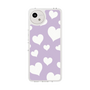 スリムプロテクションケース［ Dot Hearts - Purple ］