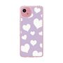 スリムプロテクションケース［ Dot Hearts - Purple ］