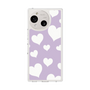 スリムプロテクションケース［ Dot Hearts - Purple ］