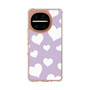スリムプロテクションケース［ Dot Hearts - Purple ］