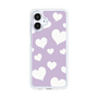 スリムプロテクションケース［ Dot Hearts - Purple ］