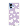 スリムプロテクションケース［ Dot Hearts - Purple ］