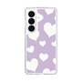 スリムプロテクションケース［ Dot Hearts - Purple ］