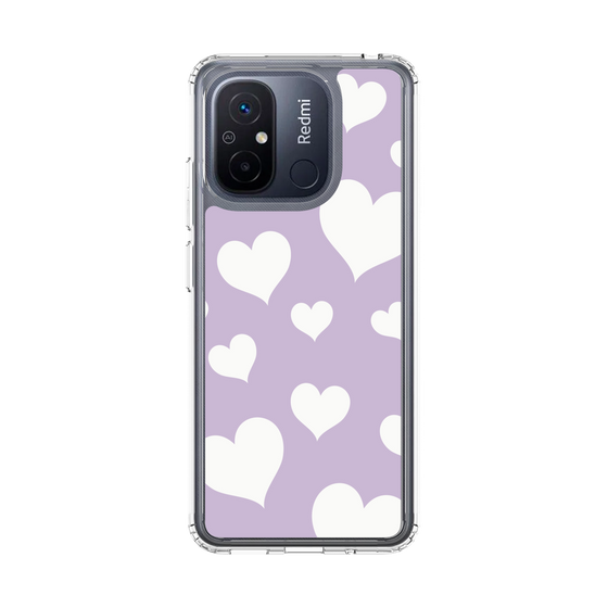 スリムプロテクションケース［ Dot Hearts - Purple ］