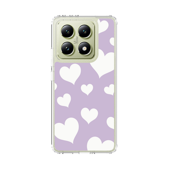 スリムプロテクションケース［ Dot Hearts - Purple ］