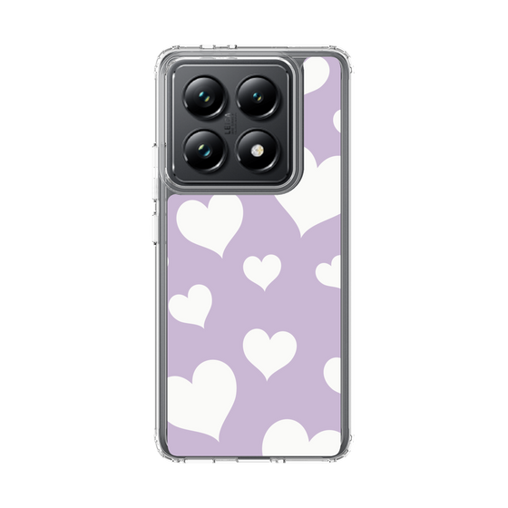 スリムプロテクションケース［ Dot Hearts - Purple ］